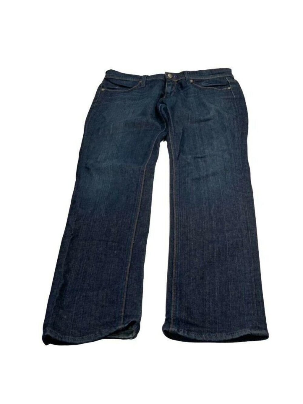 Habitual Womens Dark Wash Denim Jeans 28 Mid-Rise Straight Leg Made In USA - Picture 3 of 7